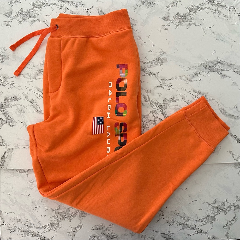 Polo Sport Ralph Lauren Patchwork Racing Polo Sport Jogger Pants PWing Men Sizes